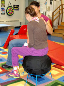 Therapy goals such as head control are advanced with AlertSeats' stable comfort and positive sensory input.