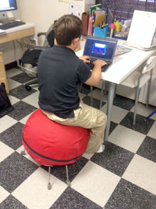 IDEAL School teachers find that an AlertSeat™ helps some students focus for more time on task